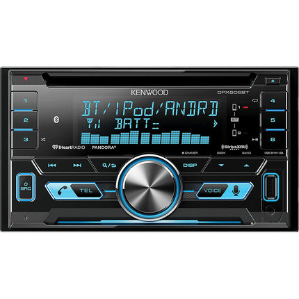 Double DIN Receiver with Bluetooth with Lightening to USB Cable