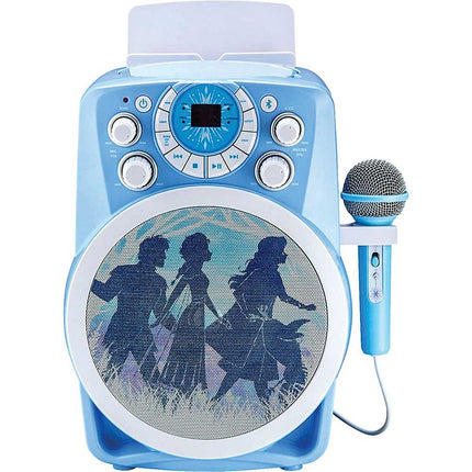 Frozen 2 Bluetooth CDG Karaoke Machine with LED Disco Party Lights