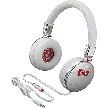 Hello Kitty Fashion Headphones with Built in Microphone