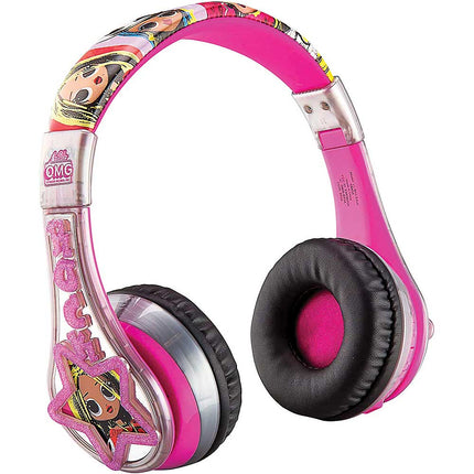 LOL Surprise Remix OMG Wireless Bluetooth Portable Kids Headphones with Microphone