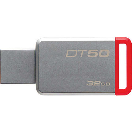 32GB Datatraveler DT50 USB 3.0 Flash Drive, Red