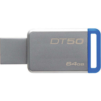 64GB Datatraveler DT50 USB 3.0 Flash Drive, Blue