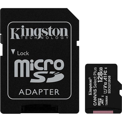 128GB Micro SDHC Canvas Select Plus Memory Card + Adapter