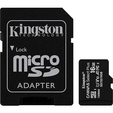 16GB Micro SDHC Canvas Select Plus Memory Card + Adapter