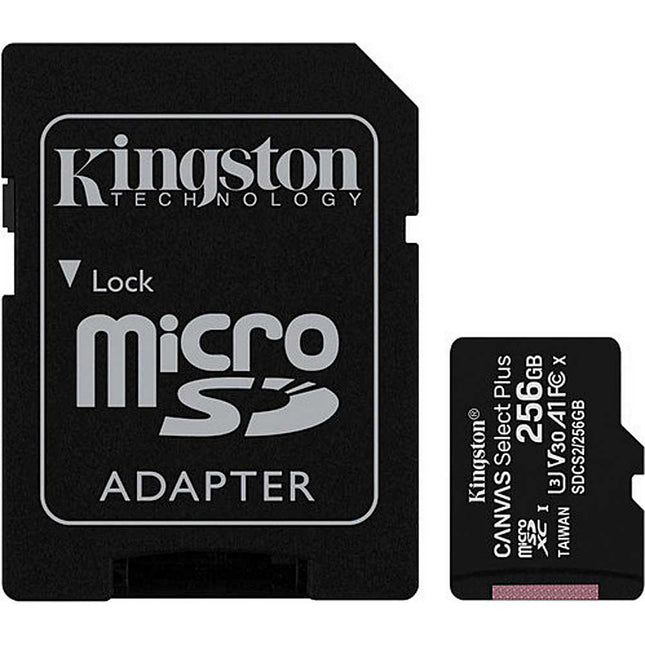 256GB Micro SDHC Canvas Select Plus Memory Card + Adapter