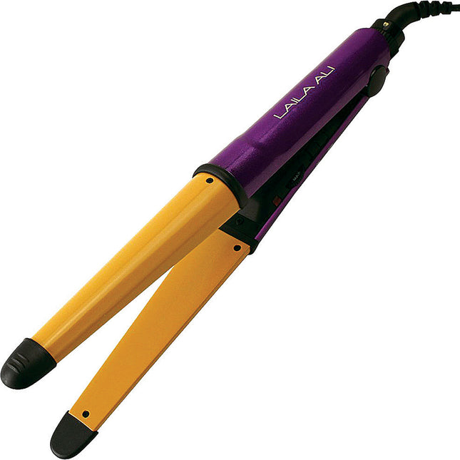 2-in-1 Ceramic Styler, Purple and Gold