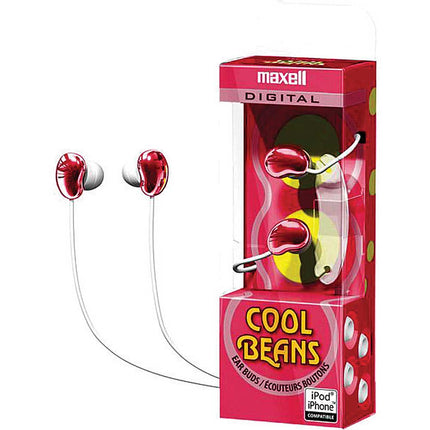 190254 Cool Beans Ear Buds, Red