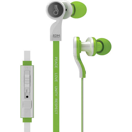 D1PGN EDM Universe In-Ear Headphones w/ Mic & Remote, Green