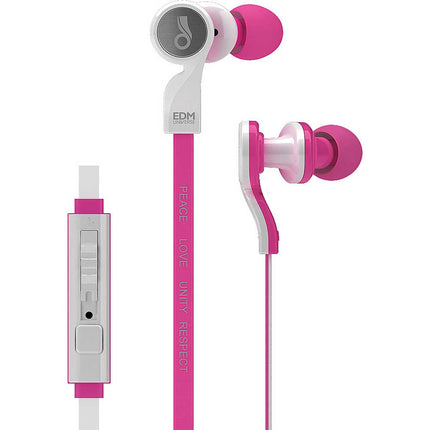 D1PPK EDM Universe In-Ear Headphones w/ Mic & Remote, Pink