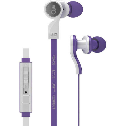 D1PPP EDM Universe In-Ear Headphones w/ Mic & Remote, Purple