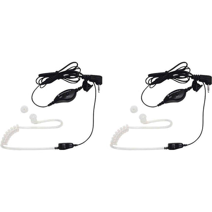 1518 Surveillance Headset w/ PTT Mic, Pair