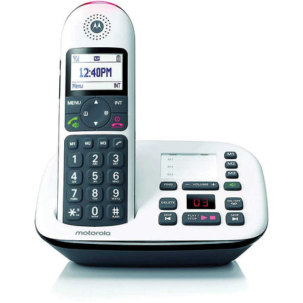 DECT 6.0 Cordless Phone with Answering Machine and Call Block and Volume Boost, 1 Handset