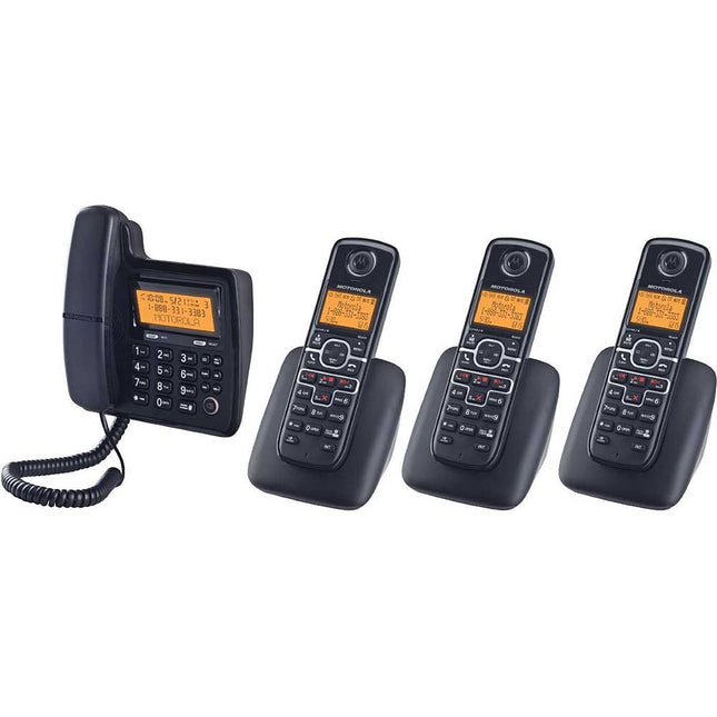 L704C Corded/Cordless Answering System, 3 Cordless Handsets