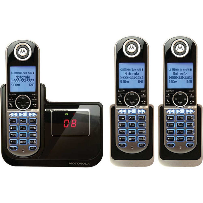 P1003  DECT 6.0 Deluxe Cordless Phone w/3 Headsets