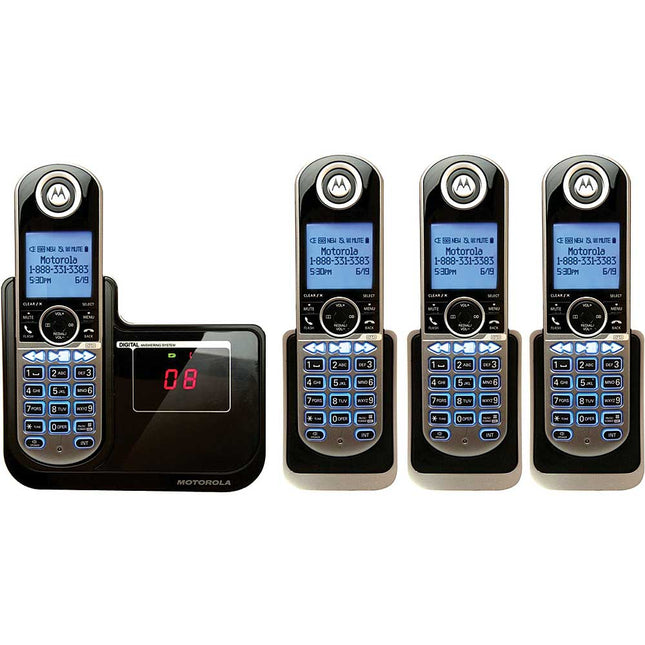 P1004 DECT 6.0 Deluxe Cordless Phone w/4 Headsets