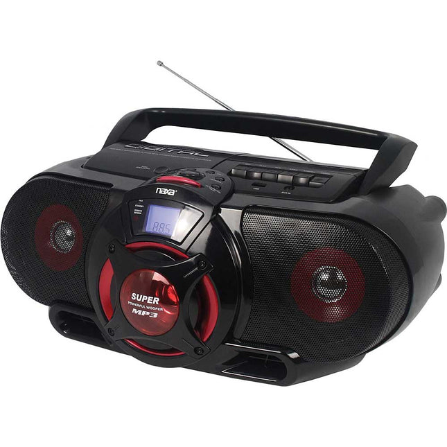 Portable Bluetooth® MP3/CD AM/FM Stereo Radio Cassette Player