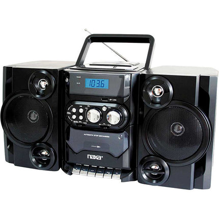 Portable MP3/CD/USB Player with Stereo Radio & Cassette Recorder