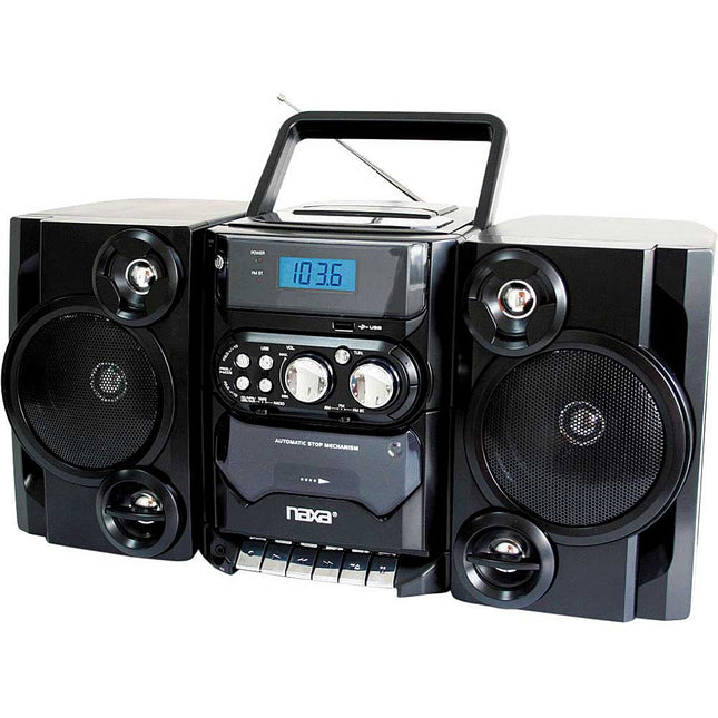 Portable MP3/CD/USB Player with Stereo Radio & Cassette Recorder