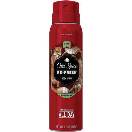 Wild Collection Foxcrest Men's Body Spray 3.75 Ounce
