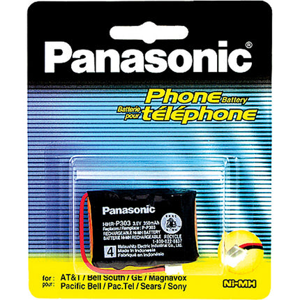 HHR-P303A Rechargeable Battery for select Cordless Telephones