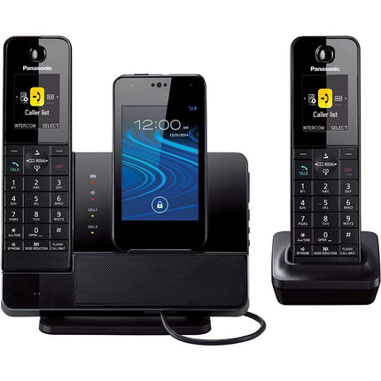 KX-PRD262B Dock Style Telephone w/ Smartphone Integration, 2 Handsets