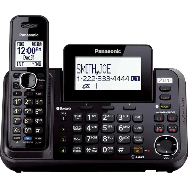KX-TG9541B 2-Line Link-To-Cell Cordless Phone, 1 Handset