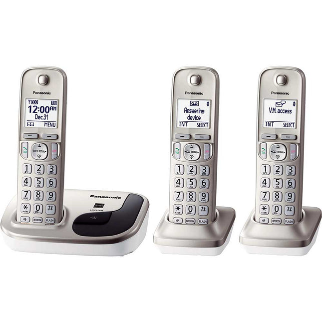 KX-TGD213N Digital Cordless Phone, 3 Handsets
