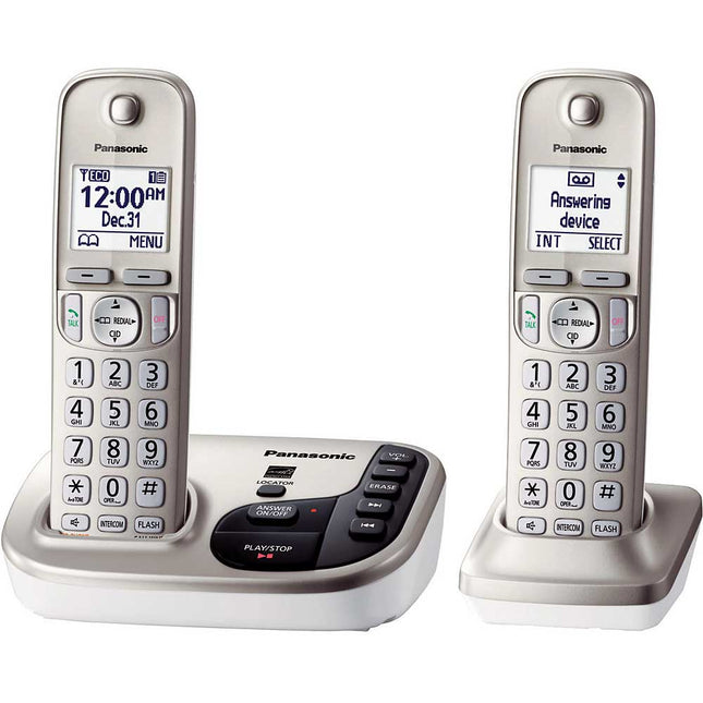 KX-TGD222N Digital Cordless Answering System, 2 Handsets