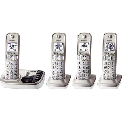 KX-TGD224N Digital Cordless Answering System, 4 Handsets
