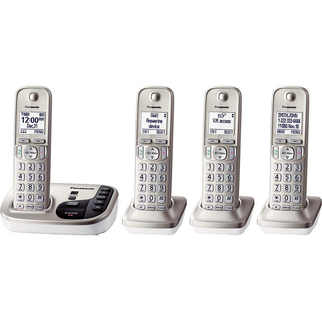 KX-TGD224N Digital Cordless Answering System, 4 Handsets