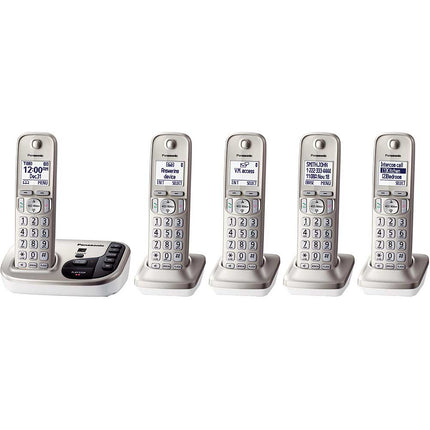 KX-TGD225N Digital Cordless Answering System, 5 Handsets