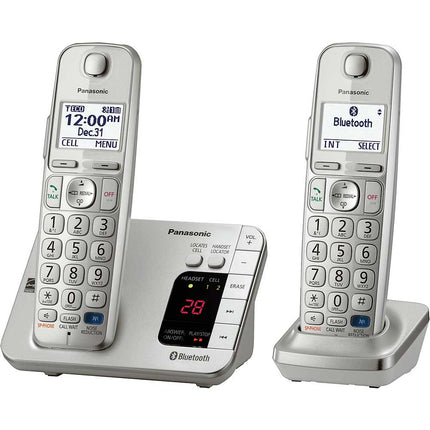 KX-TGE262S Link2Cell Bluetooth Cellular Convergence Solution, 2 Handsets