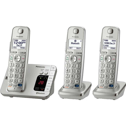 KX-TGE263S Link2Cell Bluetooth Cellular Convergence Solution, 3 Handsets