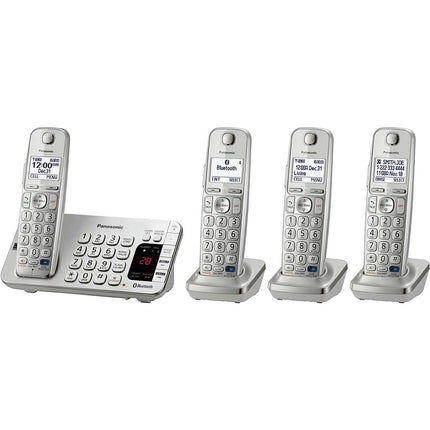 KX-TGE274S Link2Cell Bluetooth Cellular Convergence Solution, 4 Handsets