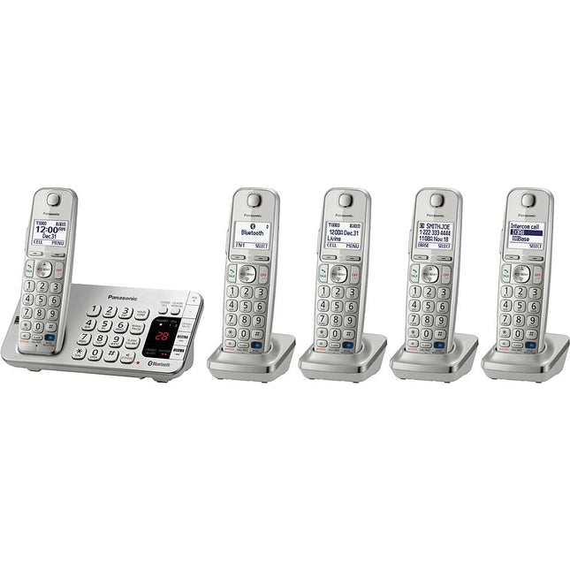 KX-TGE275S Link2Cell Bluetooth Cellular Convergence Solution, 5 Handsets