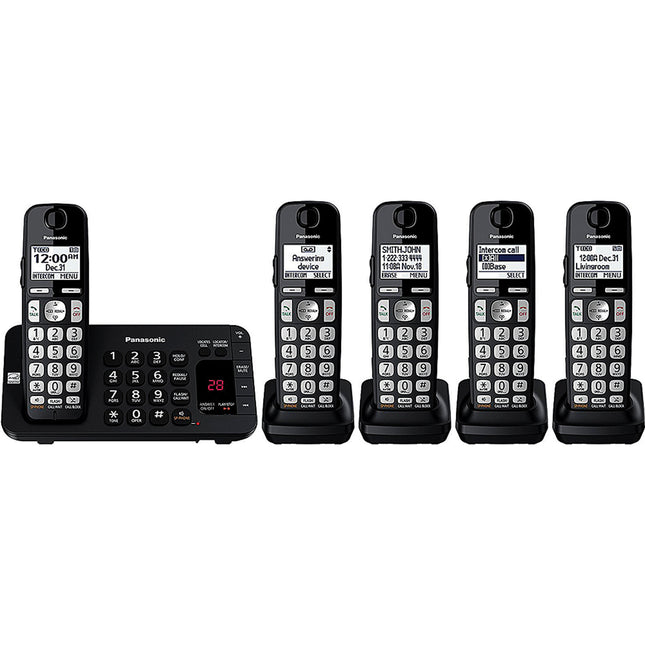 Cordless Phone with Answering Machine, 5 Handsets