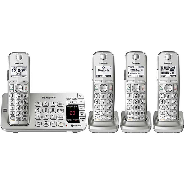 DECT 6.0 Expandable Cordless Phone System with Digital Answering System, Silver