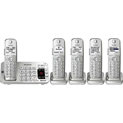 DECT 6.0 Expandable Cordless Phone System with Digital Answering System, 5 Handsets
