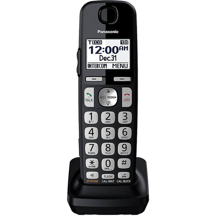 Dect 6.0 Digital Additional Cordless Handset for KX-TGE433, Black