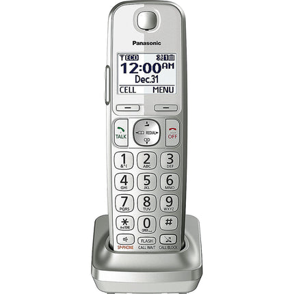 Dect 6.0 Digital Additional Cordless Handset for KX-TGE433, Silver
