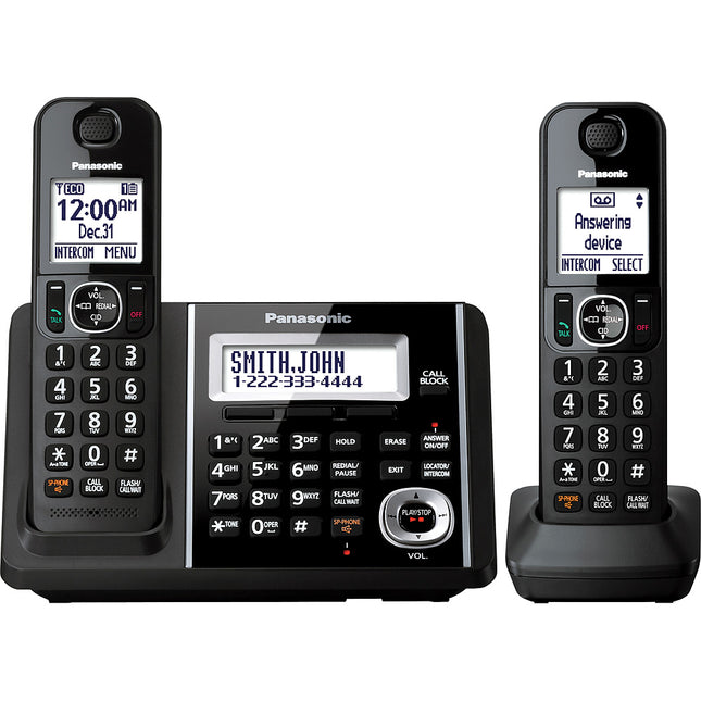 KX-TGF342B DECT 6.0 Expandable Phone w/2 Handsets