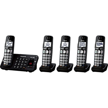 KX-TGF345B DECT 6.0 Expandable Phone w/5 Handsets