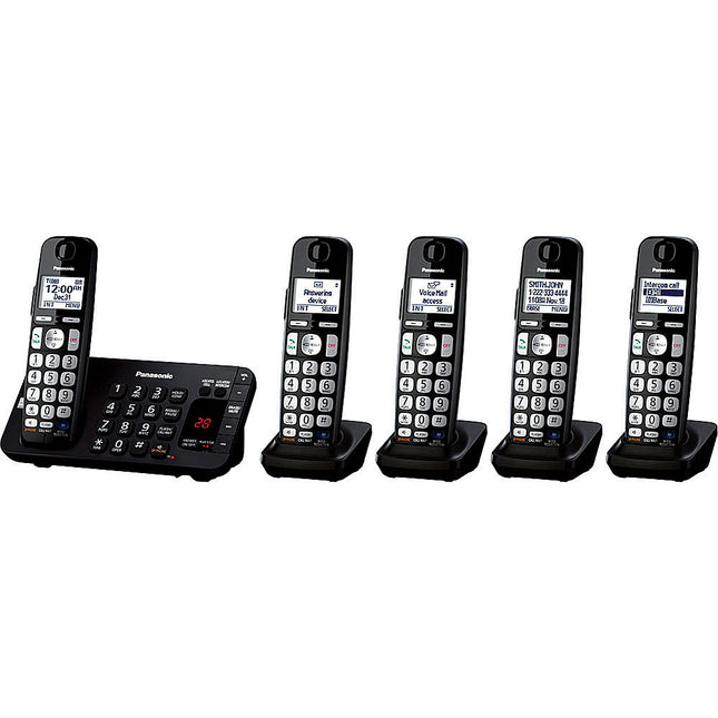 KX-TGF345B DECT 6.0 Expandable Phone w/5 Handsets