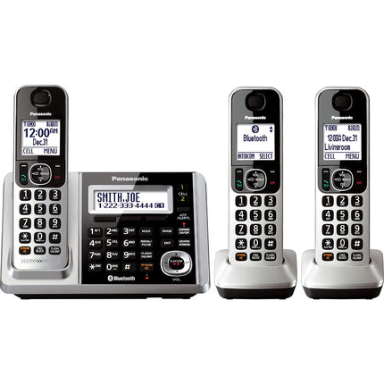 KX-TGF373S DECT 6.0 Expandable Phone w/3 Handsets