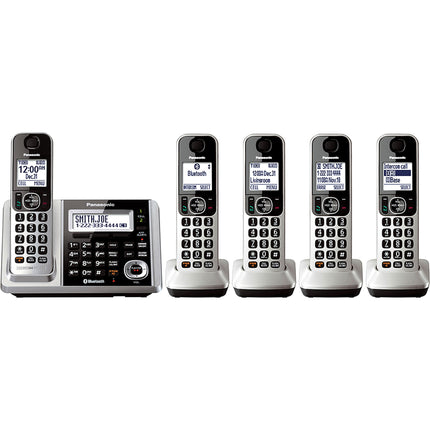 Link2Cell Bluetooth Cordless Phone and Answering Machine, 5 Handsets