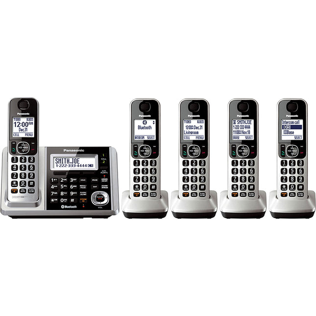 Link2Cell Bluetooth Cordless Phone and Answering Machine, 5 Handsets
