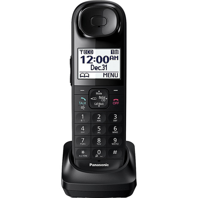 DECT 6.0 Digital Additional Cordless Handset for KX-TGL432B / KX-TGL433B, Black