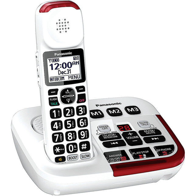 DECT 6.0 Expandable Cordless Phone System with Digital Answering System, White