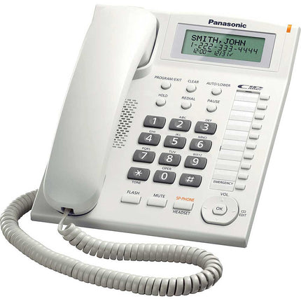 KX-TS880W Corded Speakerphone w/ Caller ID, White