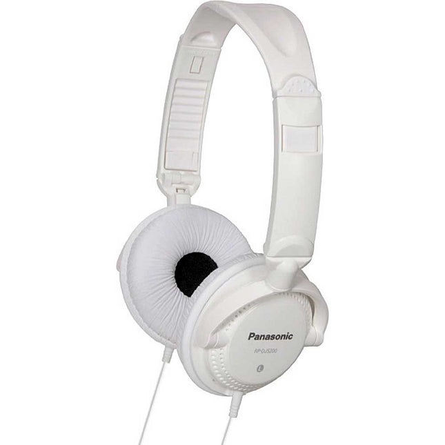 RP-DJS200W Lightweight DJ Style Headphones, White